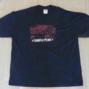 Simple Plan 2003 Concert  Jerzees Black XLarge T-Shirt